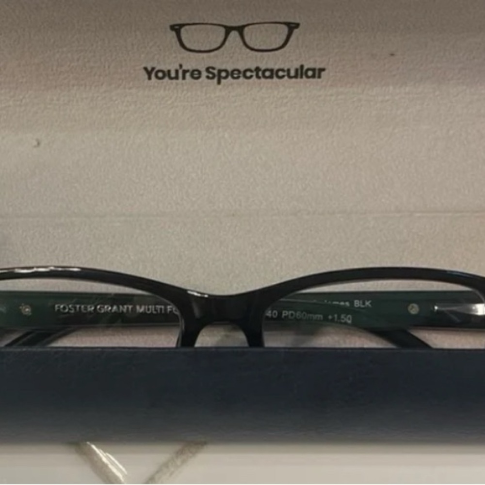 Foster Grant Multi Focus Advanced Readers James Black Glasses +1.5 Computer